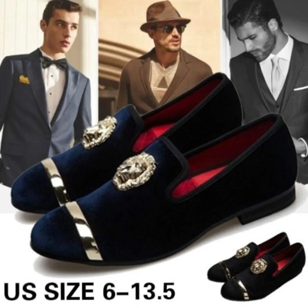 JITAI Men's Penny Slip-On Leather Lined Loafer Luxury Men Shoes. Size 10 1/2.